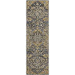 Premium Machine Washable Mayfield AMF774 Gray 2'3" x 7'6" Runner Rug