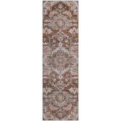 Premium Machine Washable Mayfield AMF774 Terracotta 2'3" x 7'6" Runner Rug
