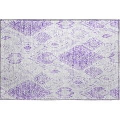 Premium Machine Washable Mayfield AMF776 Purple 1'8" x 2'6" Rug