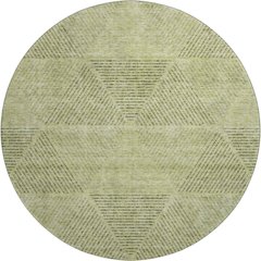 Premium Machine Washable Mayfield AMF777 Aloe 8' x 8' Round Rug