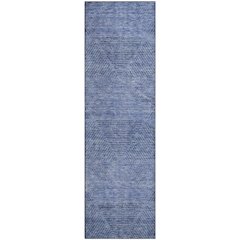 Premium Machine Washable Mayfield AMF777 Blue 2'3" x 7'6" Runner Rug