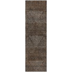 Premium Machine Washable Mayfield AMF777 Brown 2'3" x 7'6" Runner Rug
