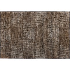 Premium Machine Washable Mayfield AMF777 Brown 1'8" x 2'6" Rug