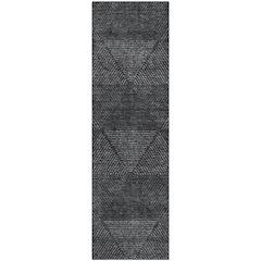 Premium Machine Washable Mayfield AMF777 Charcoal 2'3" x 7'6" Runner Rug