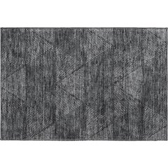 Premium Machine Washable Mayfield AMF777 Charcoal 1'8" x 2'6" Rug