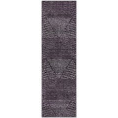 Premium Machine Washable Mayfield AMF777 Eggplant 2'3" x 7'6" Runner Rug