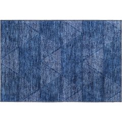 Premium Machine Washable Mayfield AMF777 Navy 1'8" x 2'6" Rug