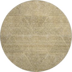 Premium Machine Washable Mayfield AMF777 Wheat 8' x 8' Round Rug