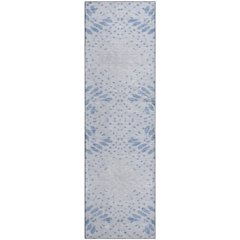 Premium Machine Washable Mayfield AMF778 Blue 2'3" x 7'6" Runner Rug