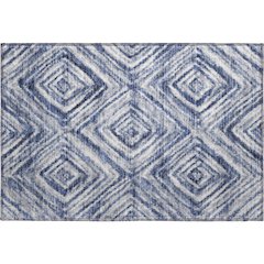 Premium Machine Washable Mayfield AMF781 Blue 1'8" x 2'6" Rug
