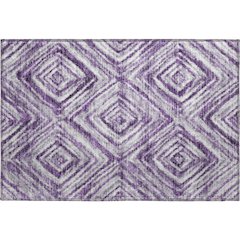Premium Machine Washable Mayfield AMF781 Purple 1'8" x 2'6" Rug