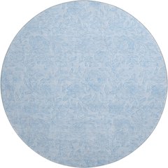 Premium Machine Washable Mayfield AMF782 Sky 8' x 8' Round Rug