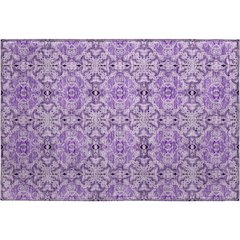 Premium Machine Washable Mayfield AMF783 Purple 1'8" x 2'6" Rug