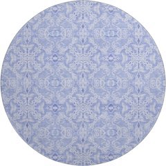 Premium Machine Washable Mayfield AMF784 Sky 8' x 8' Round Rug