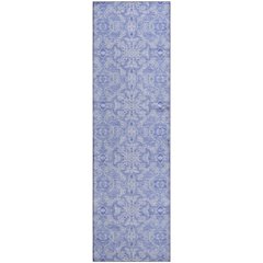 Premium Machine Washable Mayfield AMF784 Sky 2'3" x 7'6" Runner Rug