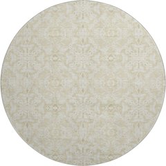 Premium Machine Washable Mayfield AMF784 Tan 8' x 8' Round Rug