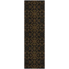 Premium Machine Washable Mayfield AMF785 Brown 2'3" x 7'6" Runner Rug