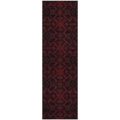 Premium Machine Washable Mayfield AMF785 Red 2'3" x 7'6" Runner Rug