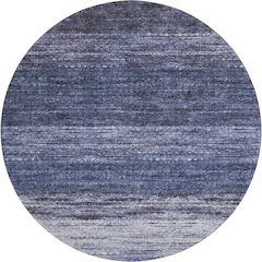 Premium Machine Washable Mayfield AMF787 Blue 8' x 8' Round Rug