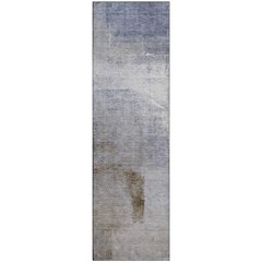 Premium Machine Washable Mayfield AMF787 Blue 2'3" x 7'6" Runner Rug