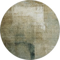 Premium Machine Washable Mayfield AMF787 Brown 8' x 8' Round Rug