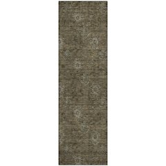 Premium Machine Washable Mayfield AMF788 Brown 2'3" x 7'6" Runner Rug