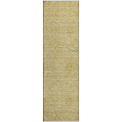 Premium Machine Washable Mayfield AMF789 Gold 2'3" x 7'6" Runner Rug