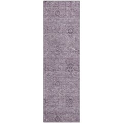 Premium Machine Washable Mayfield AMF789 Plum 2'3" x 7'6" Runner Rug