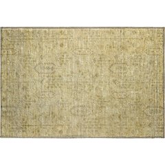 Premium Machine Washable Mayfield AMF790 Gold 1'8" x 2'6" Rug