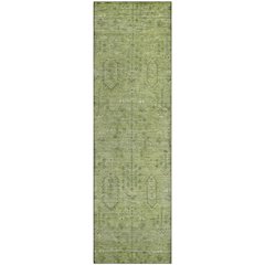 Premium Machine Washable Mayfield AMF790 Sage 2'3" x 7'6" Runner Rug