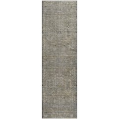 Premium Machine Washable Mayfield AMF790 Taupe 2'3" x 7'6" Runner Rug
