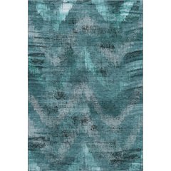 Premium Machine Washable Mayfield AMF792 Teal 2'6" x 3'10" Rug