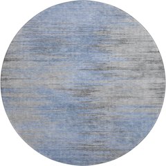 Premium Machine Washable Mayfield AMF793 Blue 8' x 8' Round Rug