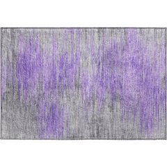 Premium Machine Washable Mayfield AMF793 Purple 1'8" x 2'6" Rug