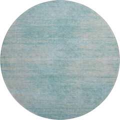 Premium Machine Washable Mayfield AMF794 Aqua 8' x 8' Round Rug