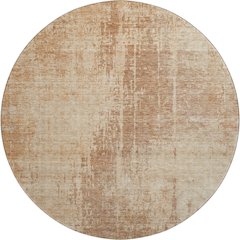 Premium Machine Washable Mayfield AMF796 Terracotta 8' x 8' Round Rug
