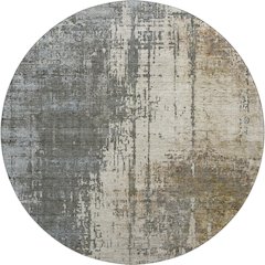 Premium Machine Washable Mayfield AMF797 Beige 8' x 8' Round Rug
