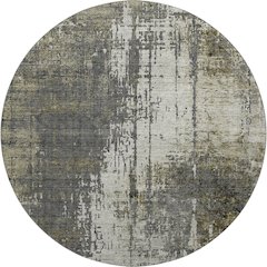 Premium Machine Washable Mayfield AMF797 Taupe 8' x 8' Round Rug