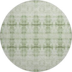 Premium Machine Washable Mayfield AMF799 Sage 8' x 8' Round Rug