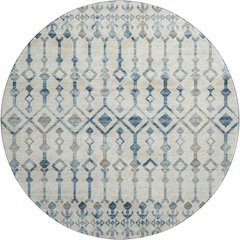 Premium Machine Washable Mayfield  Ivory 8' x 8' Round Rug