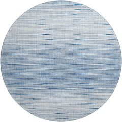 Premium Machine Washable Mayfield AMF800 Blue 8' x 8' Round Rug