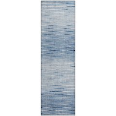 Premium Machine Washable Mayfield AMF800 Blue 2'3" x 7'6" Runner Rug