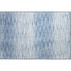 Premium Machine Washable Mayfield AMF800 Blue 1'8" x 2'6" Rug