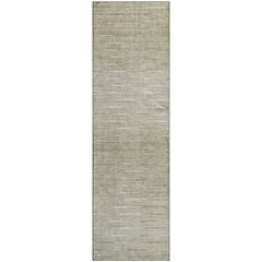 Premium Machine Washable Mayfield AMF800 Khaki 2'3" x 7'6" Runner Rug