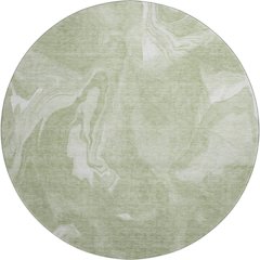 Premium Machine Washable Mayfield AMF802 Aloe 8' x 8' Round Rug
