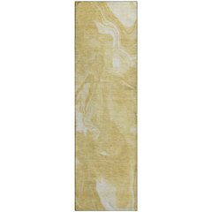 Premium Machine Washable Mayfield AMF802 Gold 2'3" x 7'6" Runner Rug