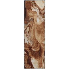 Premium Machine Washable Mayfield AMF802 Paprika 2'3" x 7'6" Runner Rug