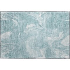 Premium Machine Washable Mayfield AMF802 Teal 1'8" x 2'6" Rug