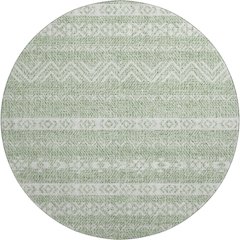 Premium Machine Washable Mayfield AMF803 Aloe 8' x 8' Round Rug