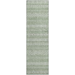 Premium Machine Washable Mayfield AMF803 Aloe 2'3" x 7'6" Runner Rug